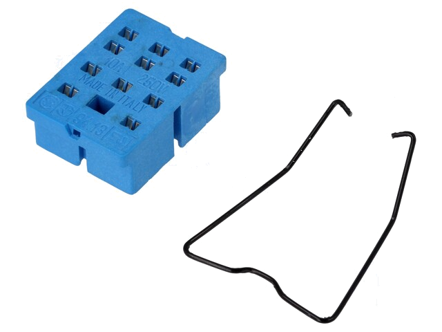 Socket; PIN: 11; 10A; 250VAC; 55.33; PCB; voor printplaten; -40÷70°C Socket; PIN: 11; 10A; 250VAC; 55.33; PCB; voor printplaten; -40÷70°C
